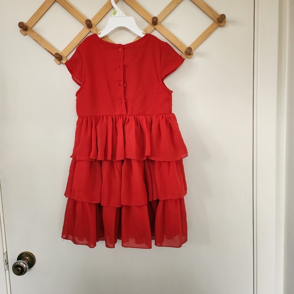 Special editions red size 5T teared formal dress Used good condition - Picture 3 of 4